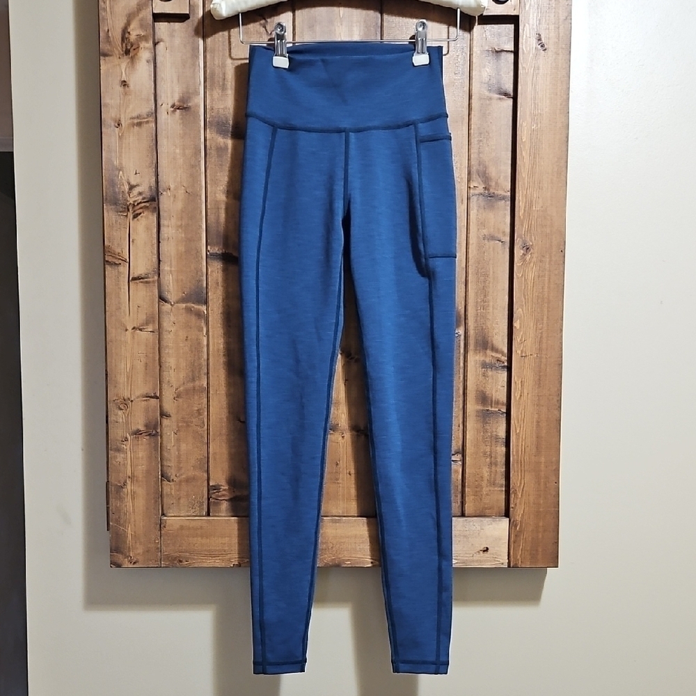 Sweaty Betty The Super Sculpt Full Length Blue Leggings Size XS